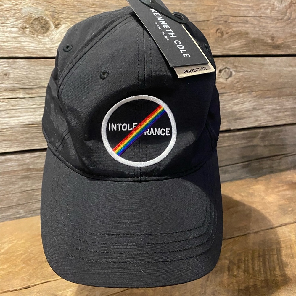 NWT KENNETH COLE No Intolerance 5 Panel Adjustable Nylon Cap Unisex